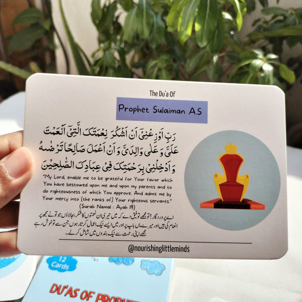 Prophets Du'a Cards - with English & Urdu Translation