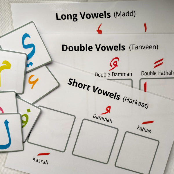 Arabic Short, Double and Long Vowels Activity Pack