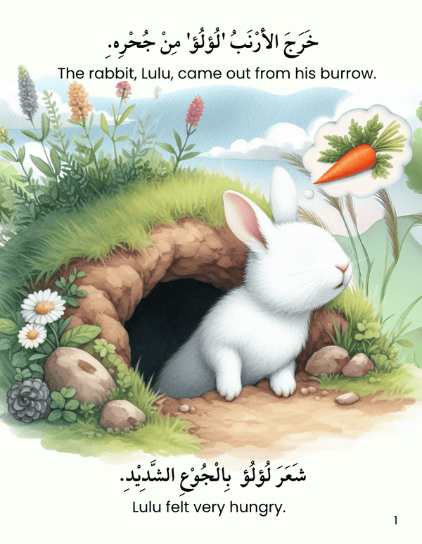 I am hungry – أَنَا جَوْعَان (Arabic Story Book)