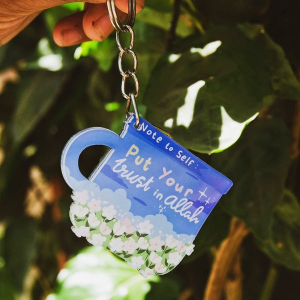 Acrylic Keychain | Note To Self: Put Your Trust in Allah
