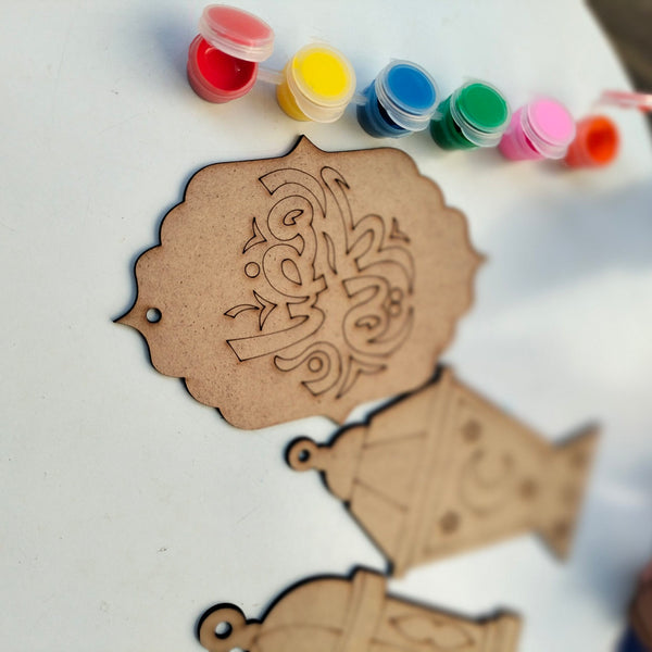 Ramadan Wooden Hangings DIY kit