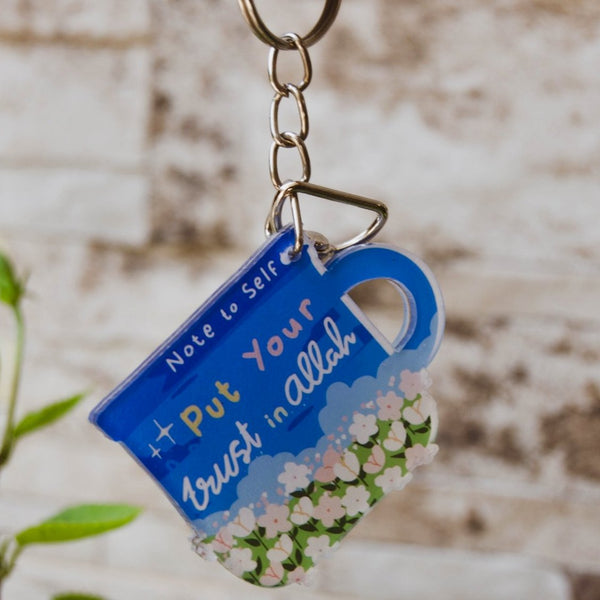Acrylic Keychain | Note To Self: Put Your Trust in Allah