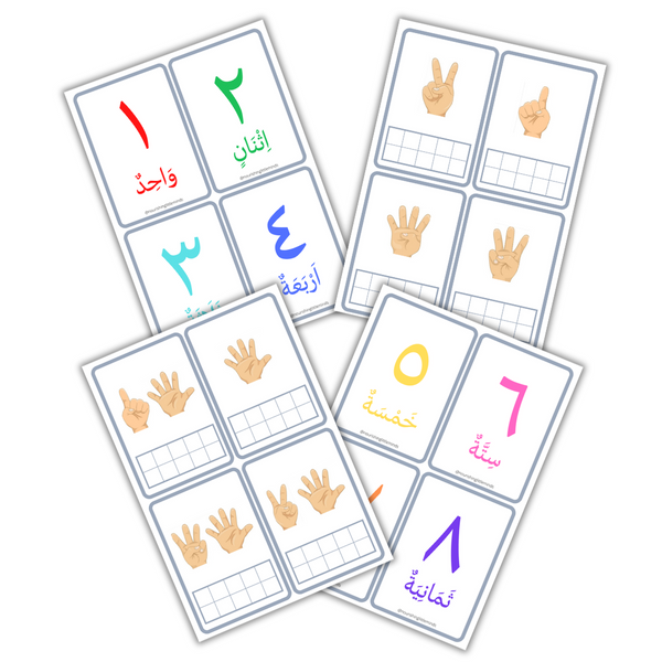 Arabic Number 1 - 10 - Flashcards