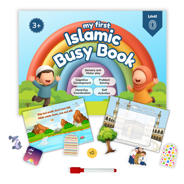My First Islamic Busy Binder Level 0 | Islamic Learning Activities for Kids Ages 3+
