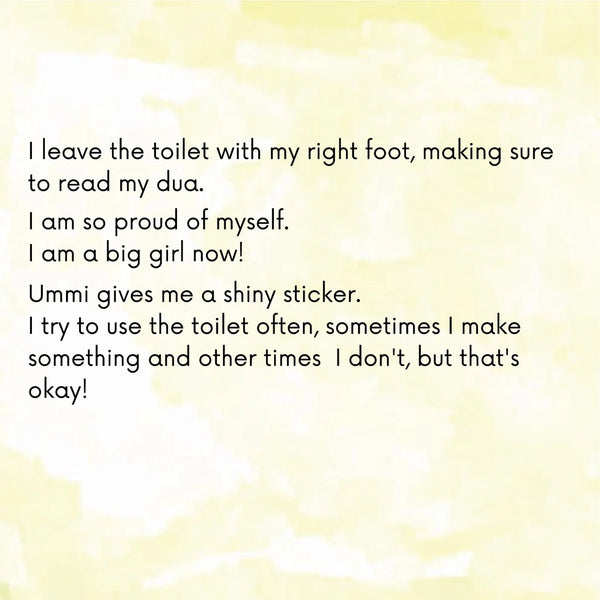 Sahlah Learns how to use the Toilet