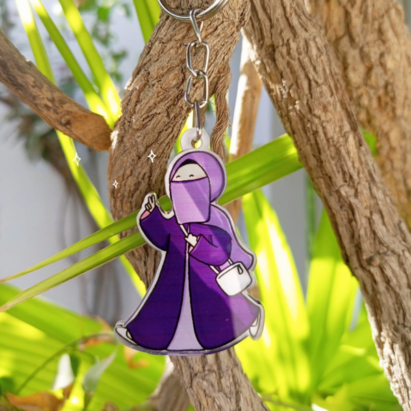 Hijabis on the Go - Acrylic Keychain