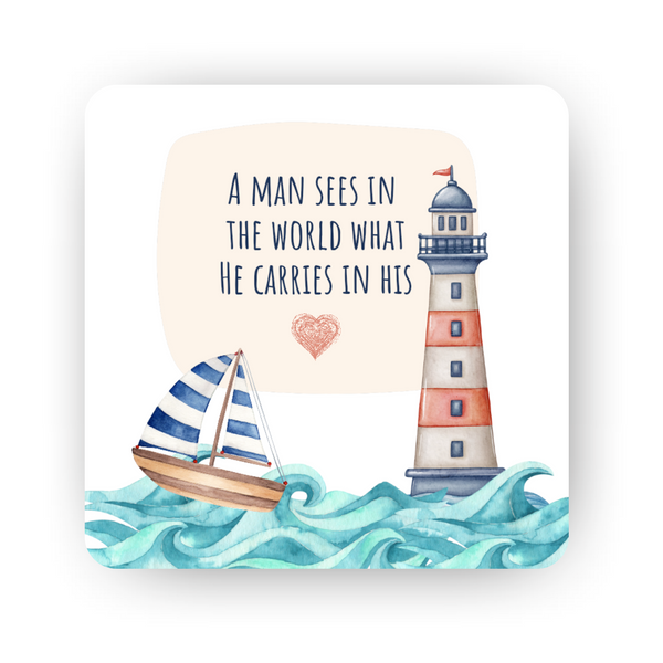 Islamic Fridge Magnet | A man sees in the world what he carries in his heart
