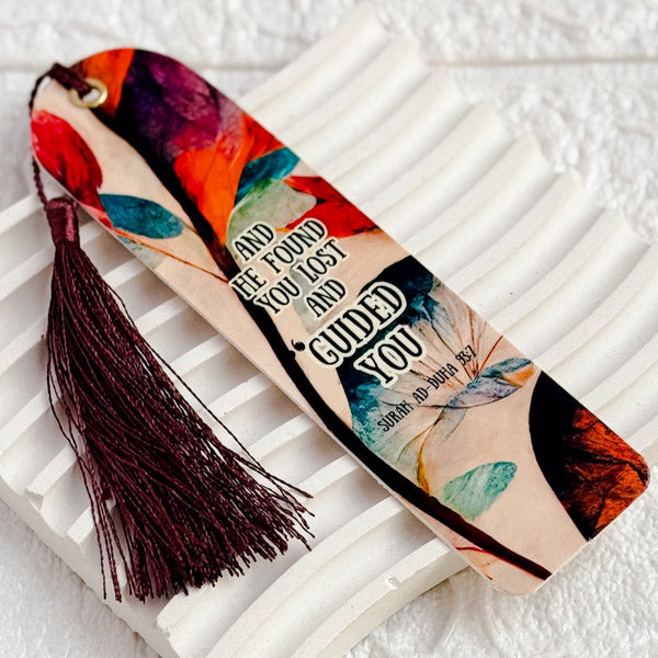 Islamic Bookmark | And He found you lost and guided you