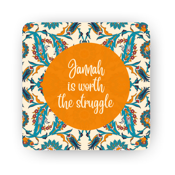 Islamic Fridge Magnet | Jannah is worth the struggle