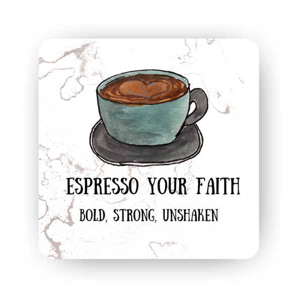 Islamic Fridge Magnet | Espresso your faith - Bold, Strong, Unshaken