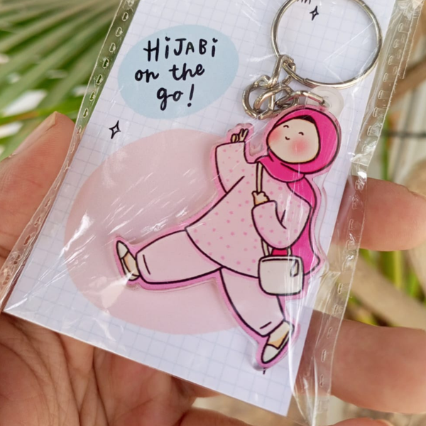 Hijabis on the Go - Acrylic Keychain