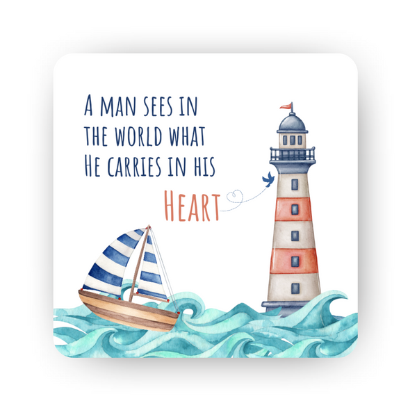 Islamic Fridge Magnet | A man sees in the world what he carries in his heart